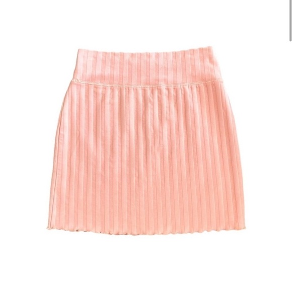 Offline by Aerie OG Groove Lettuce Hem Skirt Coral XL NWT - Picture 1 of 9